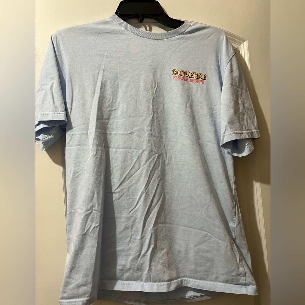 Converse Blue Short Sleeve Tee Casual Cotton